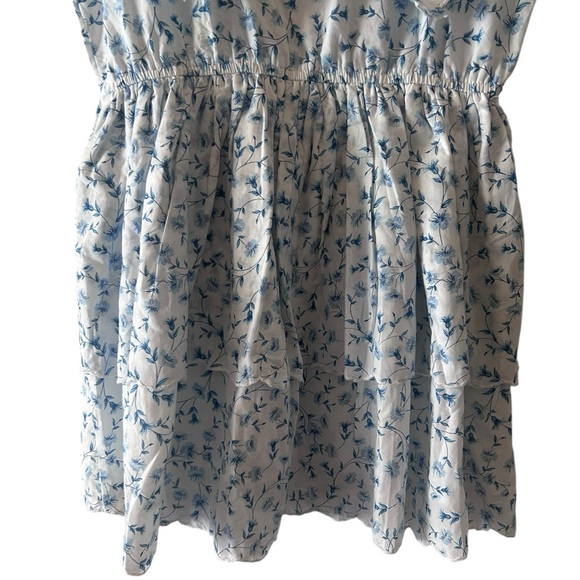 Simply Southern - NWT Blue & White Floral Mini Dress Size Medium - Picture 5 of 12
